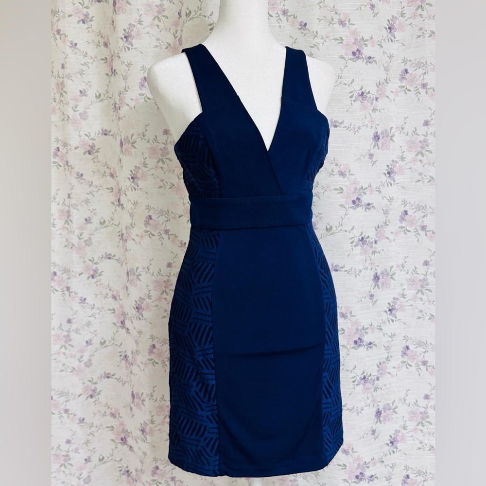 BCBGeneration Strapless Navy Dress Sz XS